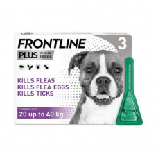 Frontline Plus Spot-On for Dogs 20-40g (1 Pipette)